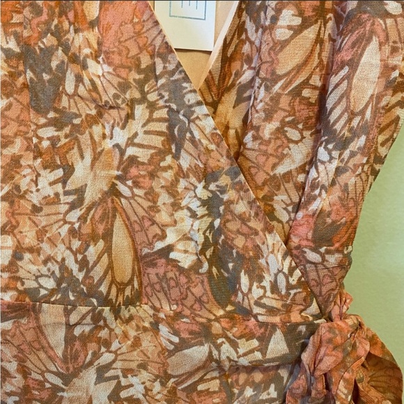 NWT SAGE the label | monarch wrap dress MINI | NWT | Size XS - Picture 6 of 6